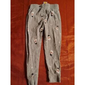 Pekkle Sweatpants Toddler 3T Gray Snowman Holiday Fleece Pajama Pants Cozy